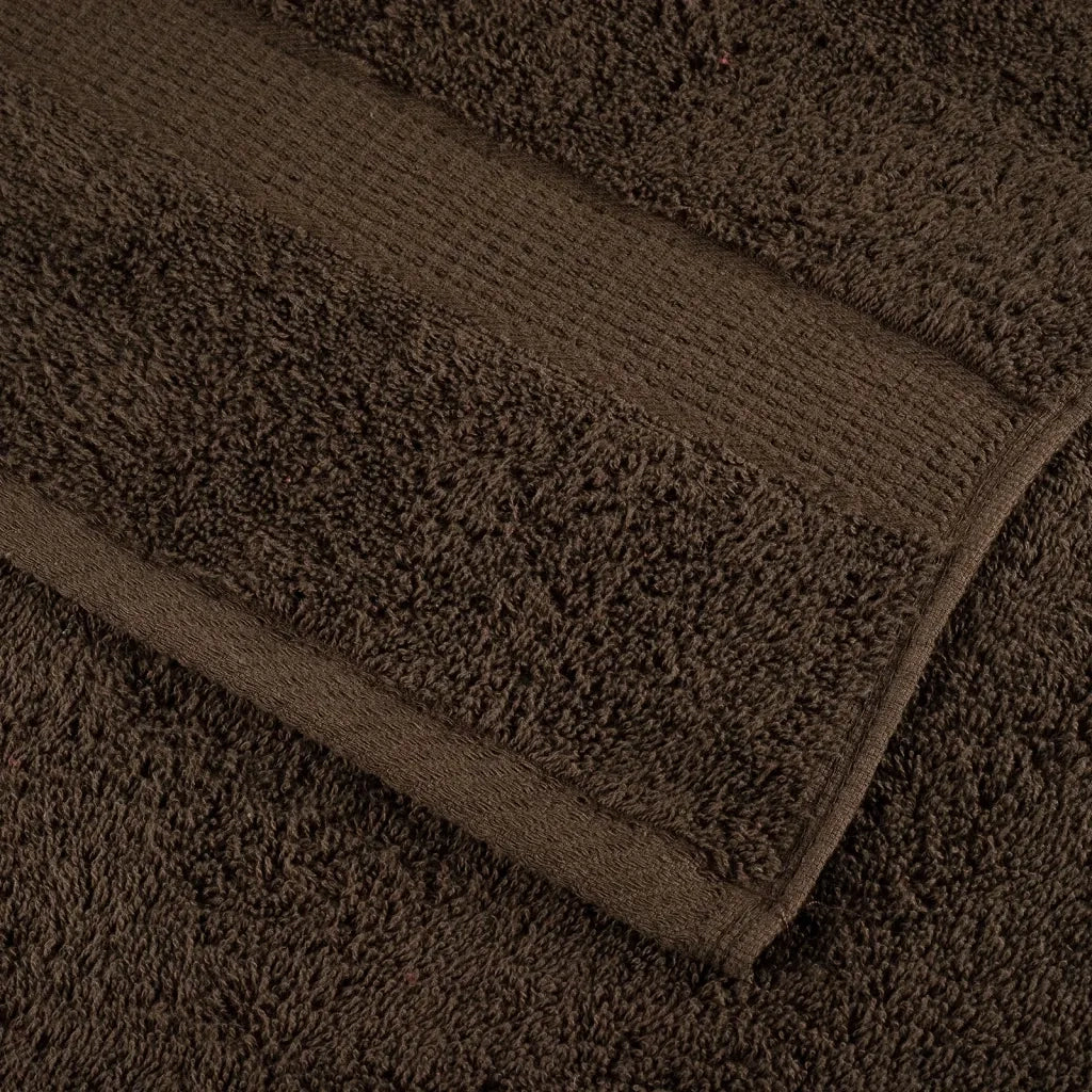 Asciugamani per ospiti Premium SOLUND 4 pz Marrone 30x50 cm 600 g/m² 137231