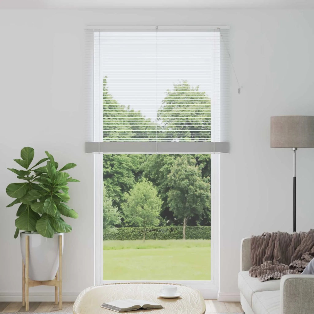 Tenda Veneziana | Tenda a lamelle Bianco 213 x 120 cm 25 mm PVC