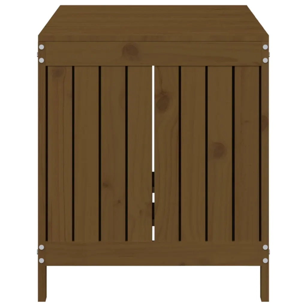 Contenitore da Giardino Ambra 121x55x64 cm Legno Massello Pino