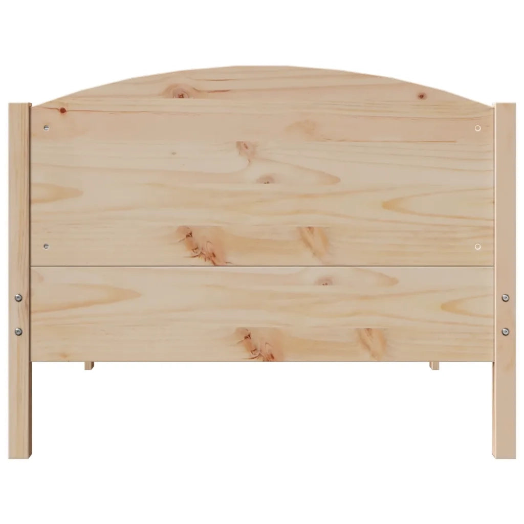 Letto senza Materasso 75x190 cm in Legno Massello Pino 3306249