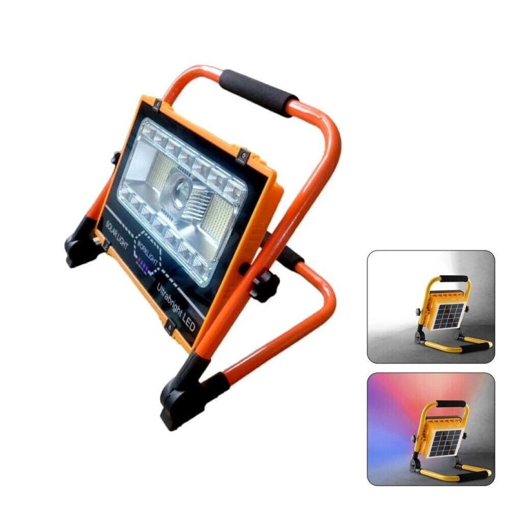 Faro di emergenza lavoro a led 100w ricaricabile pannello solare staffa AB-T27