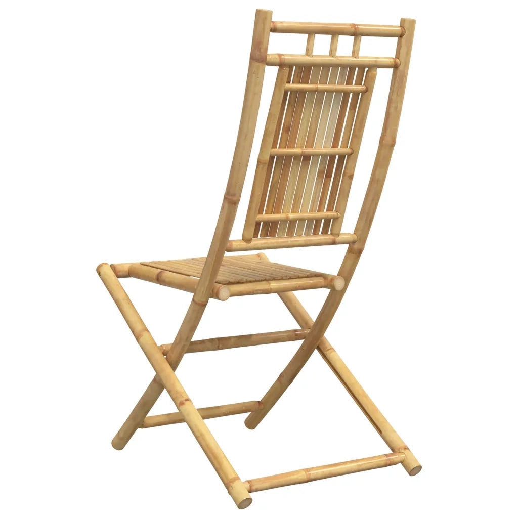 Sedie da Giardino Pieghevoli 4 pz 46x66x99 cm in Bambù 3278511