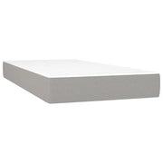 Materasso a Molle Insacchettate Rigidit¨¤ Media Grigio Chiaro 90x190x20 cm