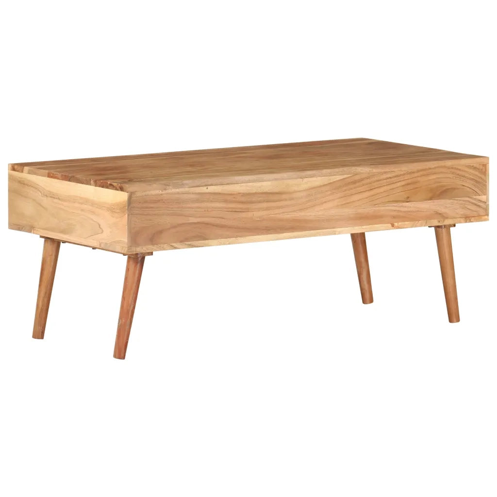 Tavolino da CaffÃ¨ 100x50x39 cm in Legno Massello di Acacia cod mxl 13074