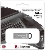 Kingston Pendrive USB-A 3.264GB DTKN/64GB Kyson Argento