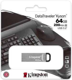 Kingston Pendrive USB-A 3.264GB DTKN/64GB Kyson Argento
