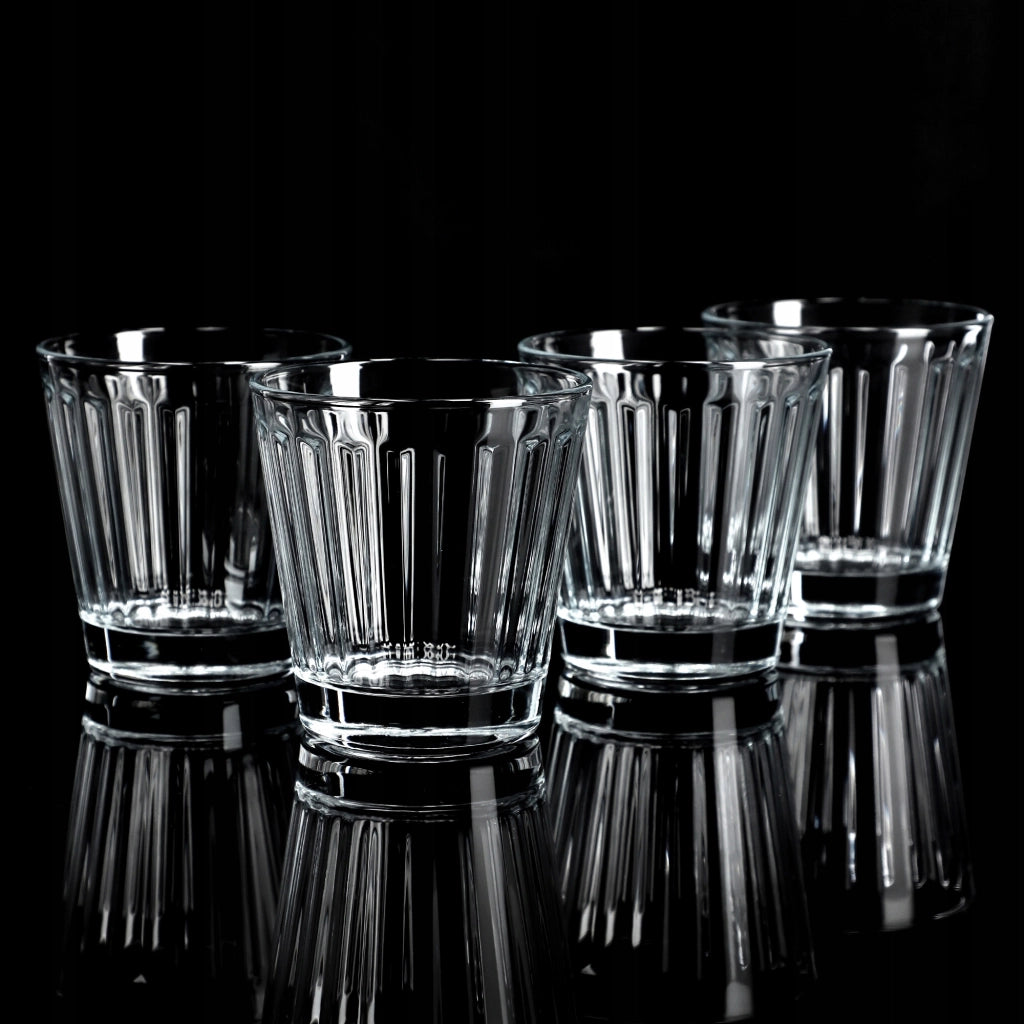 Bicchieri KADAX per bevande, whisky, succhi di frutta, set da 4 bicchieri, 175 ml