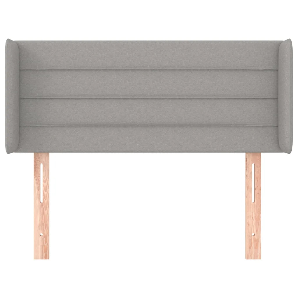 Testiera ad Orecchio Grigio Chiaro 103x16x78/88 cm in Tessuto 3118898