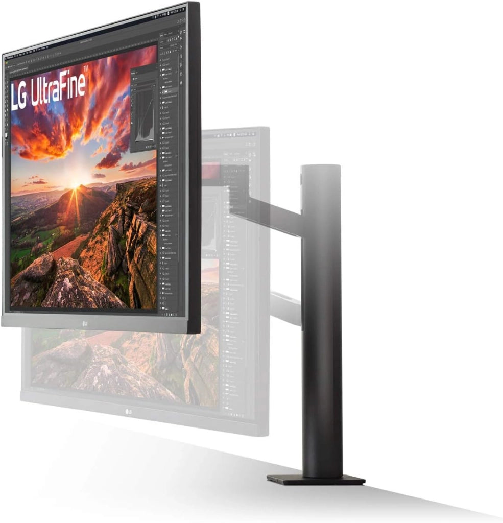 32UN880 ERGO Monitor 32 pollici UltraHD 4K LED IPS HDR, 3840x2160, AMD FreeSync 60Hz, HDMI 2.0, Display Port 1.4, USB-C, USB Hub, Speaker Stereo 10W, Flicker Safe, Stand ERGO, Nero
