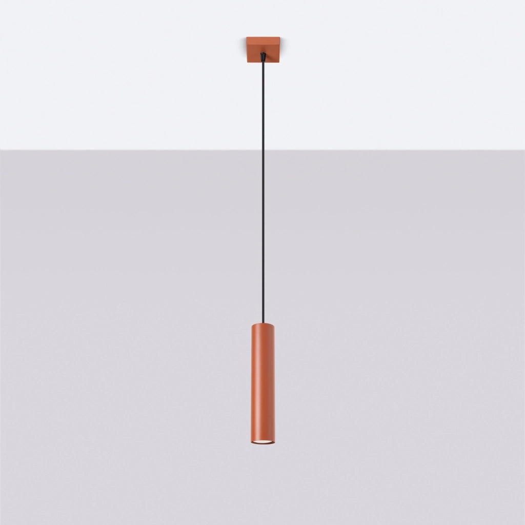 Lampada a sospensione LAGOS 1 rosso ocra