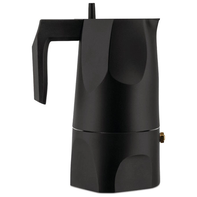 Alessi MT18-3 B Caffettiera Espresso Ossidiana 150 ml colore Nero