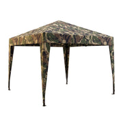 Gazebo A Fisarmonica 3x3 m da Giardino  Pieghevole in Acciaio Camouflage