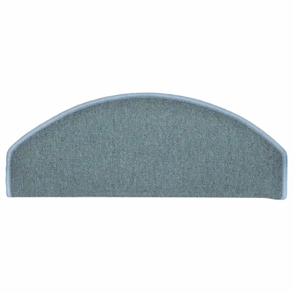 Tappetini per scale 30 pz 65x24x4 cm Blu mare Semicircolari Grandi