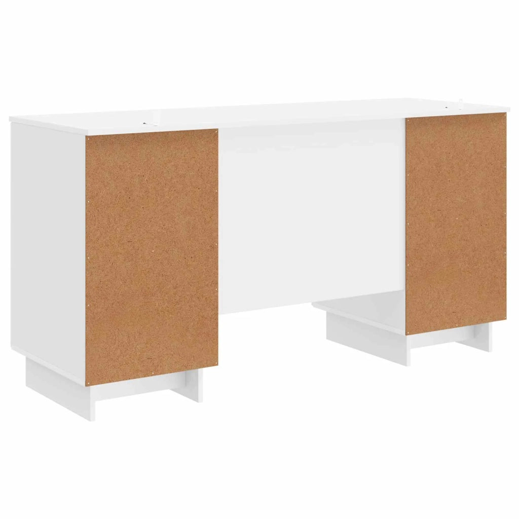 Scrivania Bianco Lucido Legno ingegnerizzato 142,5 x 50 x 75 cm
