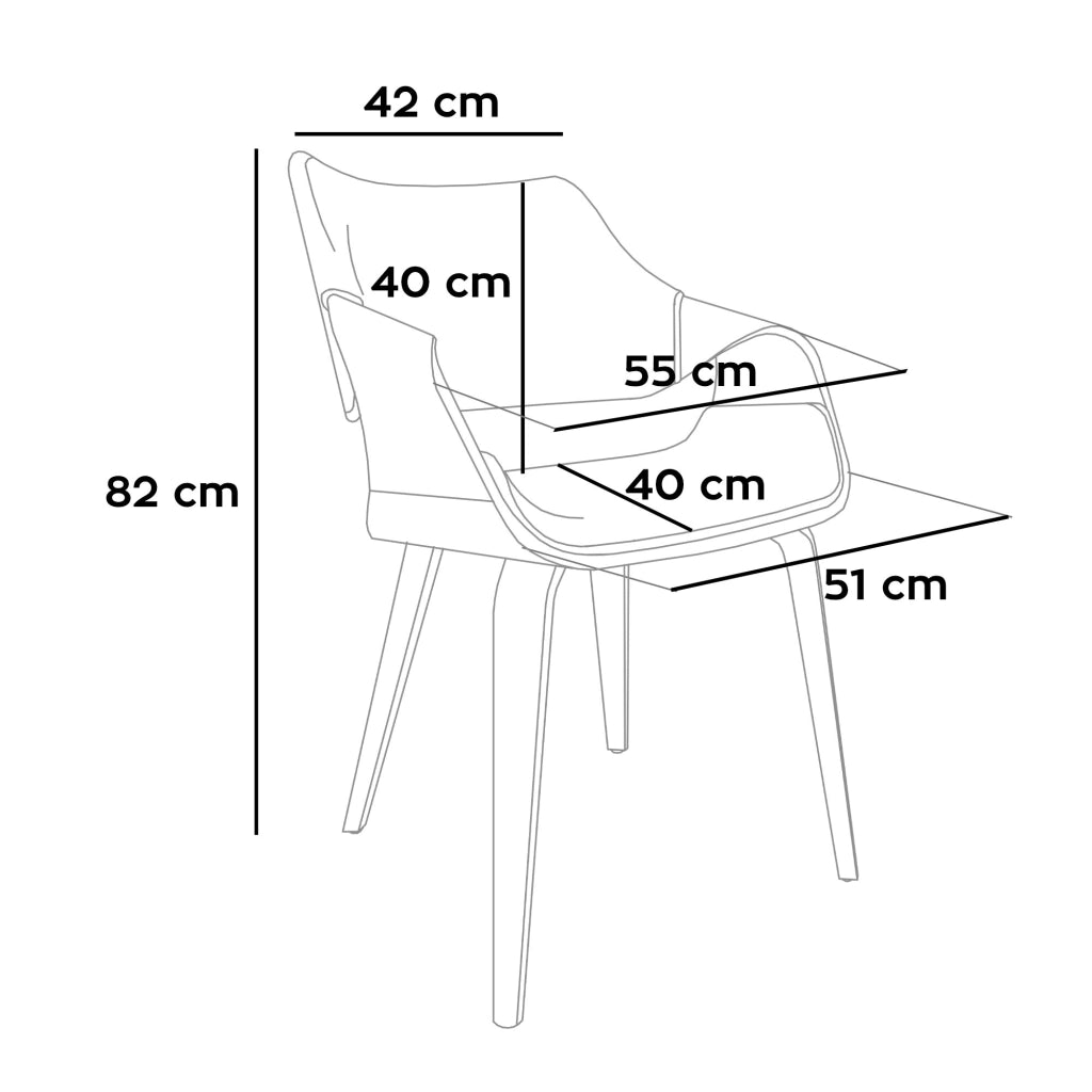 Austria - Poltroncina Sedia Imbottita 51x82x43 cm in legno Plywood e Tessuto Verde Salvia
