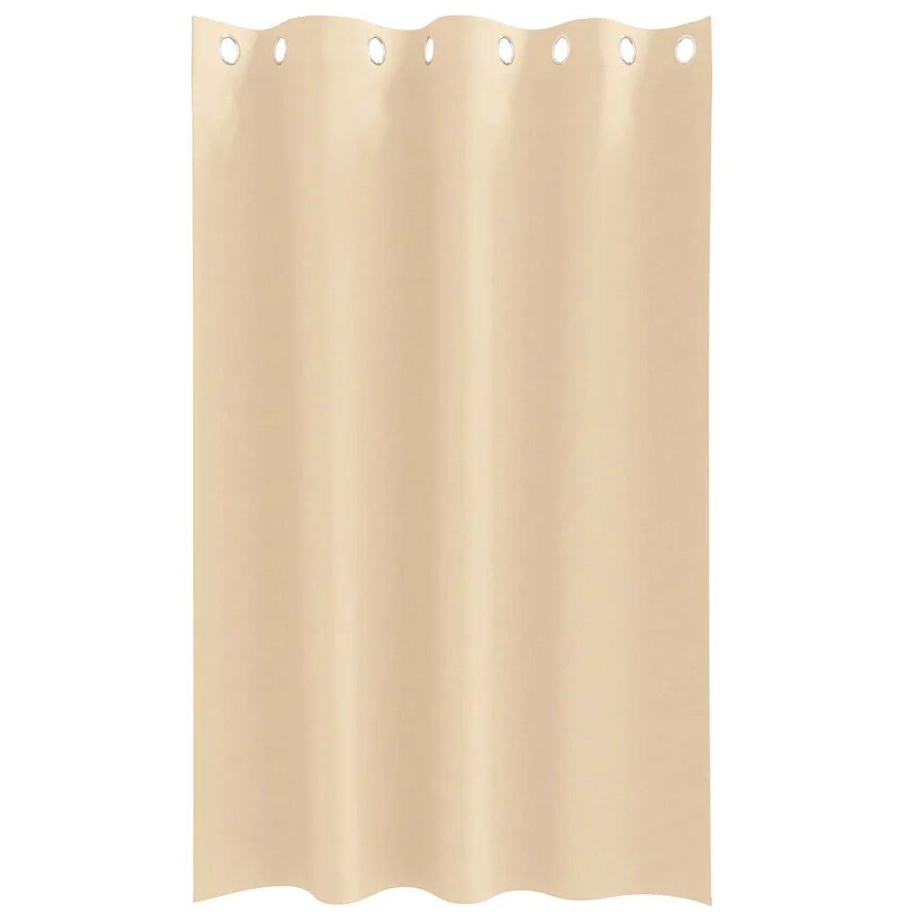 Tende Blackout con Anelli 2 pz Crema 175 x 140 cm Poliestere 4107374