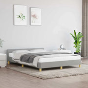 Giroletto senza Materasso-Struttura Letto Grigio Chiaro 140x200 cm Tessuto 893805