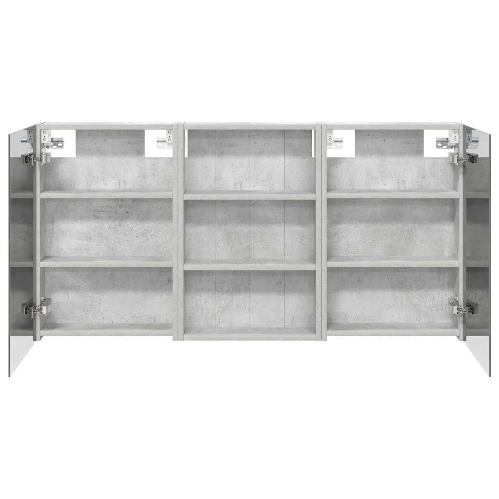 Set di Armadi da Bagno con porta 3 pcs 120 x 10,5 x 60,5 cm