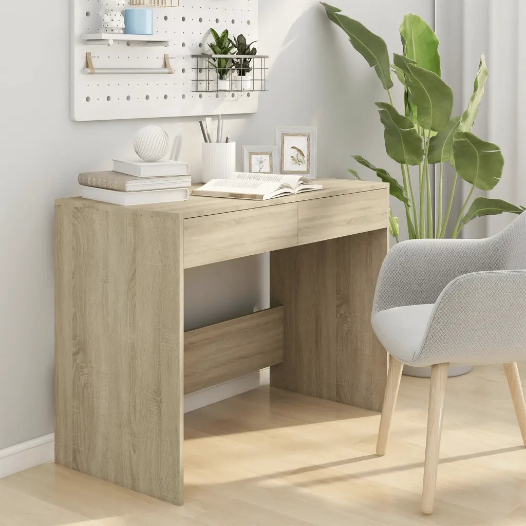 Scrivania Rovere Sonoma 101x50x76,5 cm in Truciolato 809560