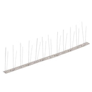 Set Dissuasori per Uccelli e Piccioni 6 pz Acciaio 2 File 3 m 170234
