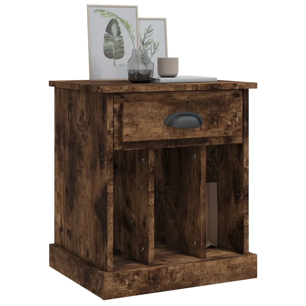 Comodino Rovere Fumo 43x36x50 cm 816354
