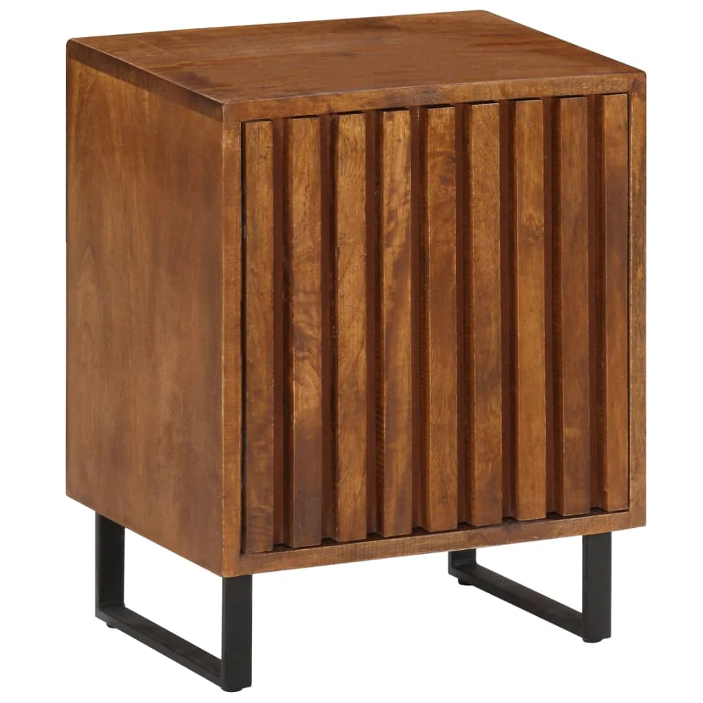 Comodino cassettiera mobile da camera da letto 40x30x50 cm legno massello di mango 1402120