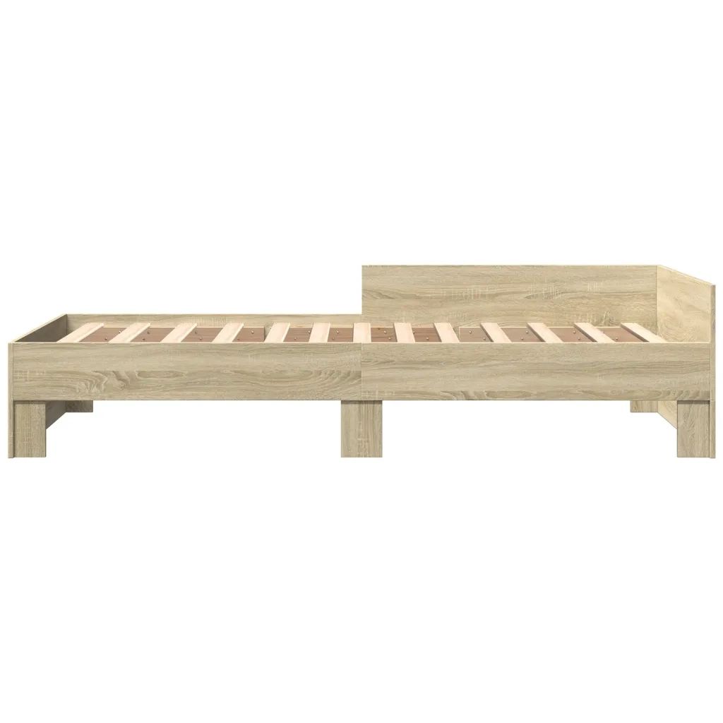 Giroletto senza Materasso Rovere Sonoma 75x190 cm in Truciolato