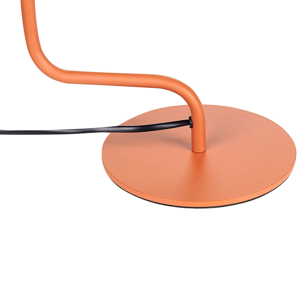 Lampada da terra in metallo arancione 154 cm Paralume a cono regolabile Interruttore On-Off Camera da letto Soggiorno Casa Ufficio Illuminazione Design Industriale