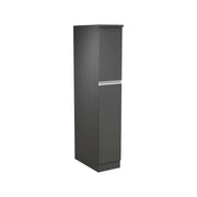 Dispensa da cucina Atrax, Mobile multiuso, Armadio portaoggetti a 2 cassettoni, 100% Made in Italy, 30x60h165 cm, Antracite e Ardesia