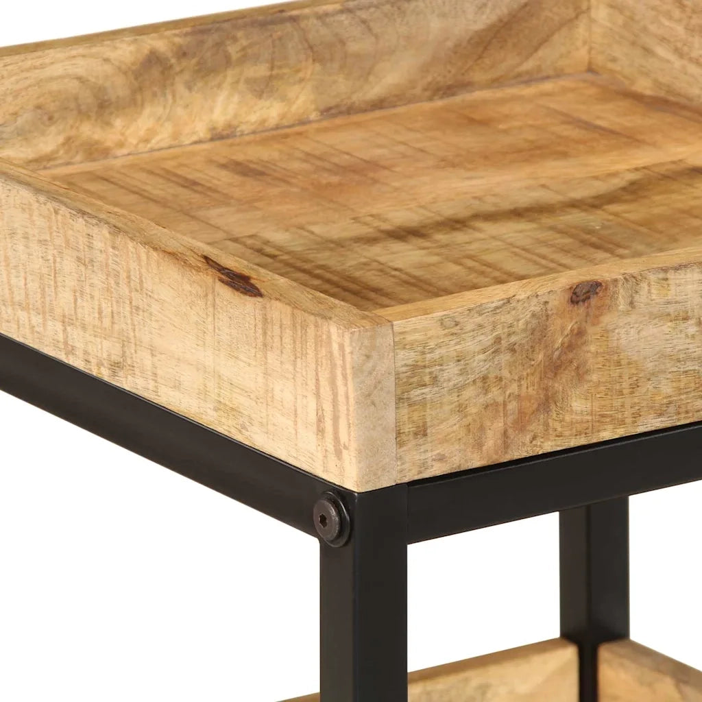 Tavolo laterale Marrone 35 x 35 x 45 cm Legno di mango massello 374089