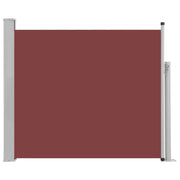 Tenda da sole laterale retrattile/schermo protettivo per patio giardino terrazza balcone 100 x 300 cm marrone 02_0007184