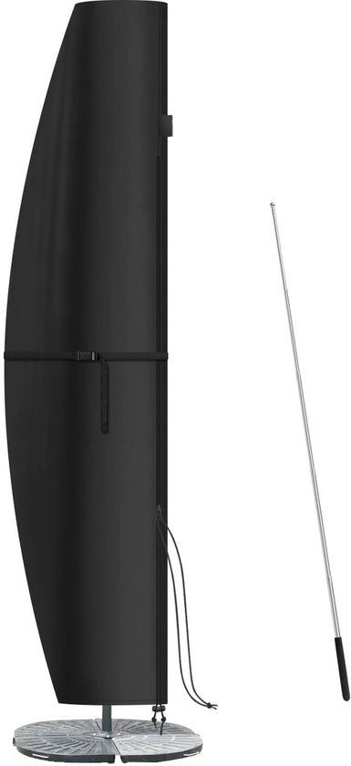 Ombrellino protettivo resistente alle intemperie - Ombrello portatile - Manico telescopico - Impermeabile - Antirayon - 280 x 40/81/50 cm
