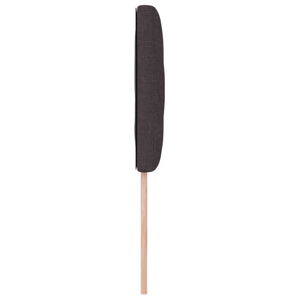 Testiera LED  Design a blocchi di diamante Marrone scuro 100 cm Tessuto