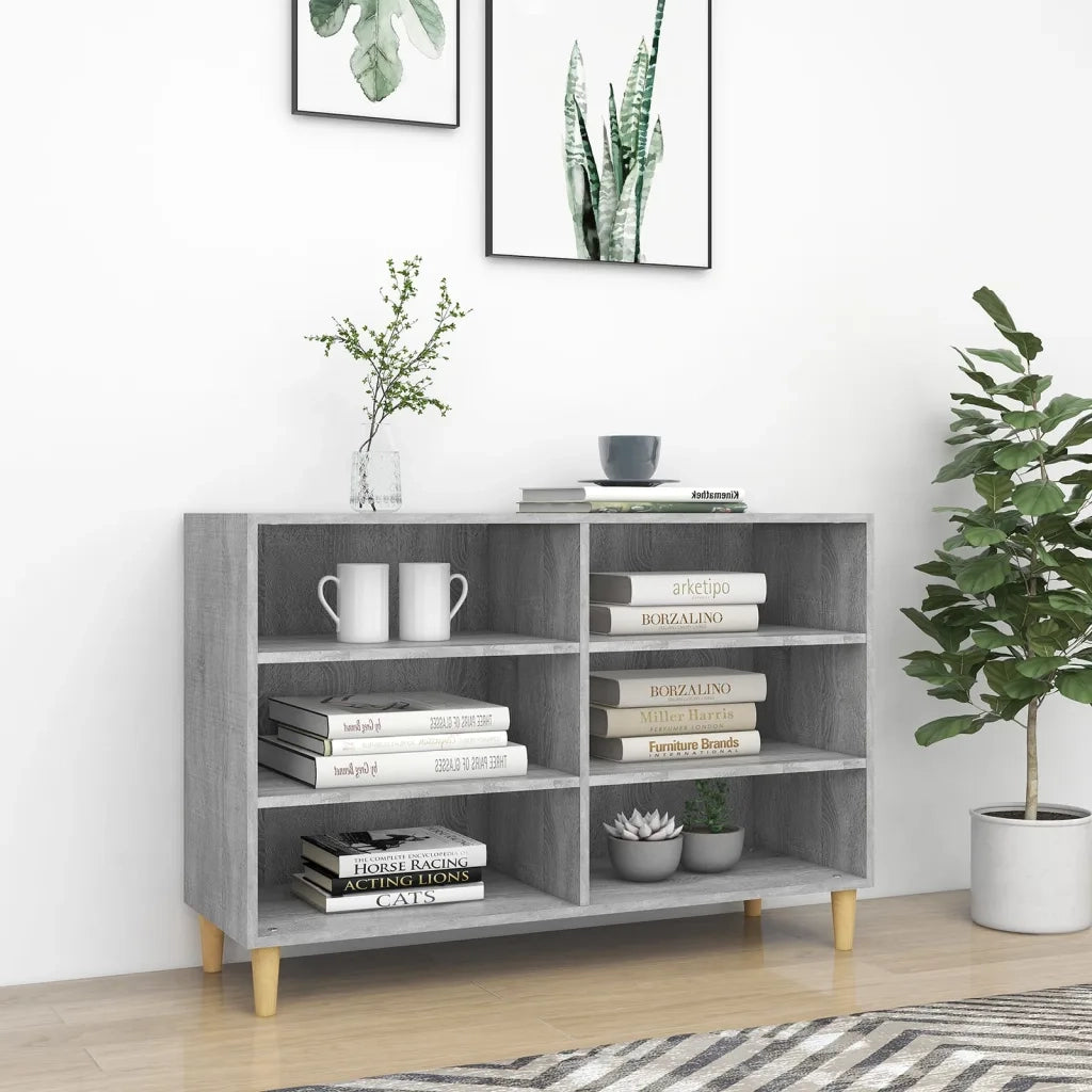 Credenza Grigio Sonoma 103,5x35x70 cm in Truciolato cod mxl 48077