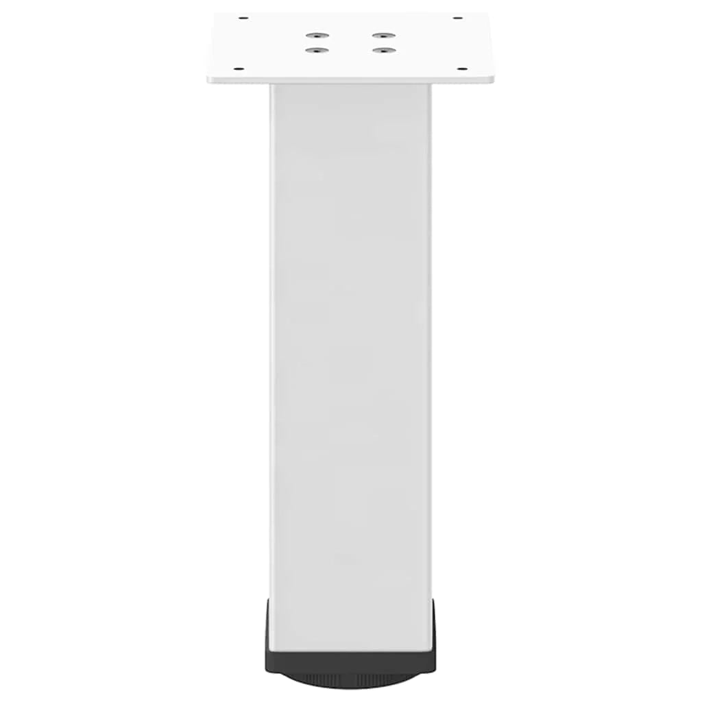 Set di 4 gambe regolabili per tavolino da caffè 42-44 cm design moderno per soggiorno acciaio bianco 02_0056762