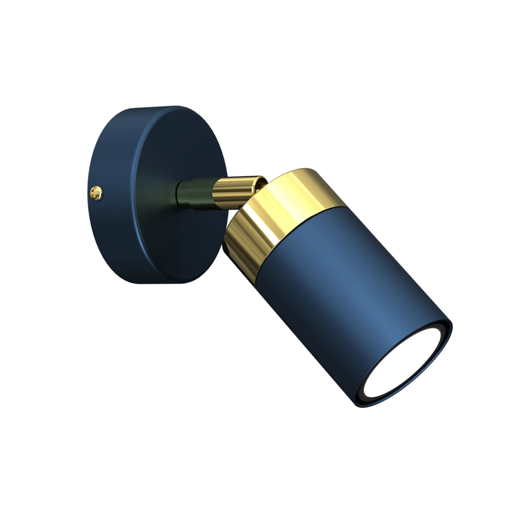 Applique da parete Joker MLP7722 GU10 40W blu oro Milagro