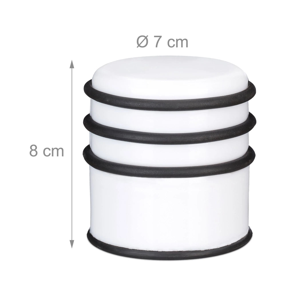 Fermaporta pratico antiscivolo 8 x 7 cm in plastica bianca 13_0006300