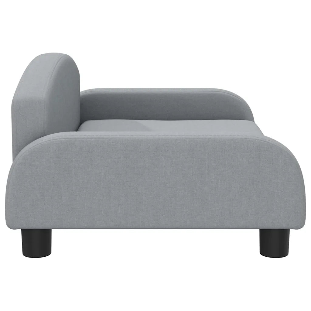 Divano per Bambini Grigio Chiaro 70x45x30 cm in Tessuto 3196358