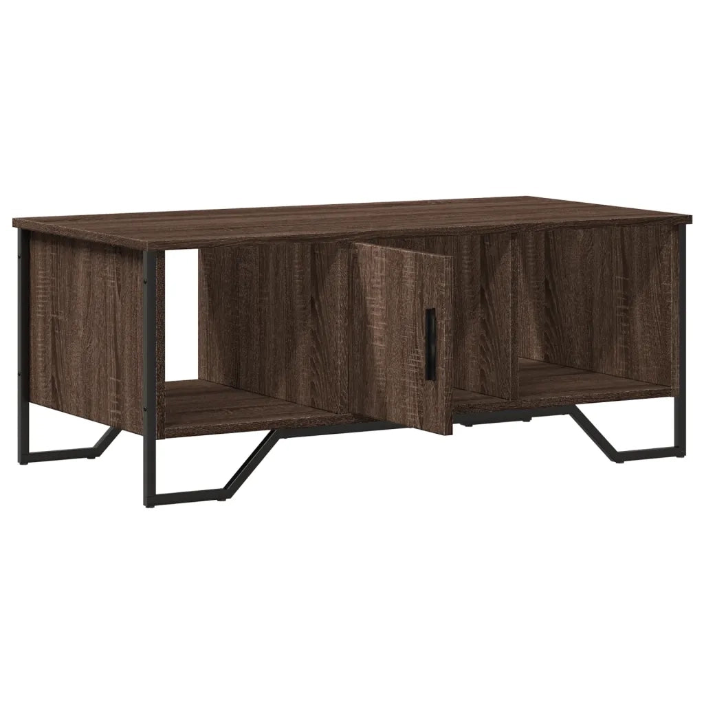 Tavolino Salotto Rovere Marrone 100x51x40 cm Legno Multistrato 848493