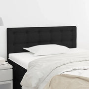 Testiera-Testata-Testiera Decorativa Nera 100x5x78/88 cm in Tessuto 528349