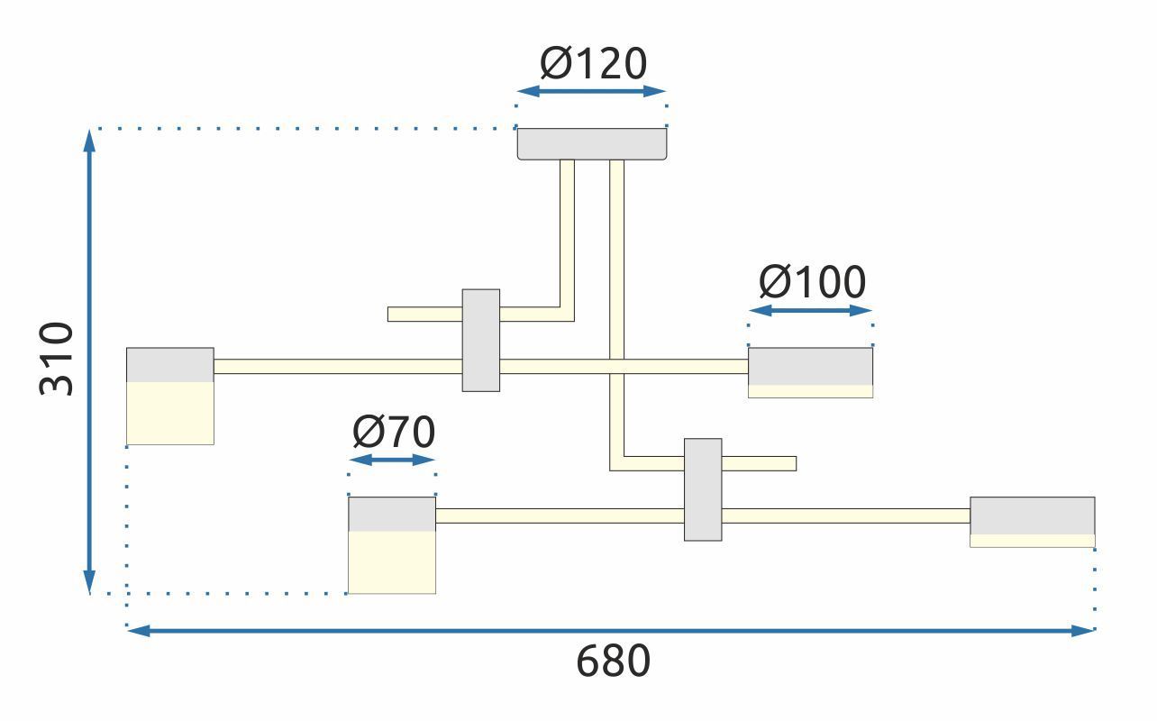 Lampada Led APP1001-4C