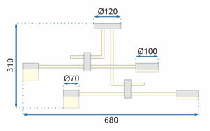 Lampada Led APP1001-4C