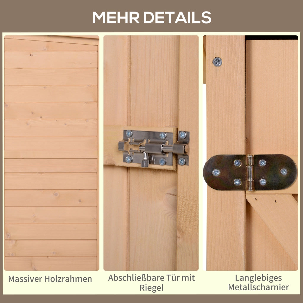 ARMADIO DA GIARDINO 75 x 56 x 115 cm Legno Colore naturale