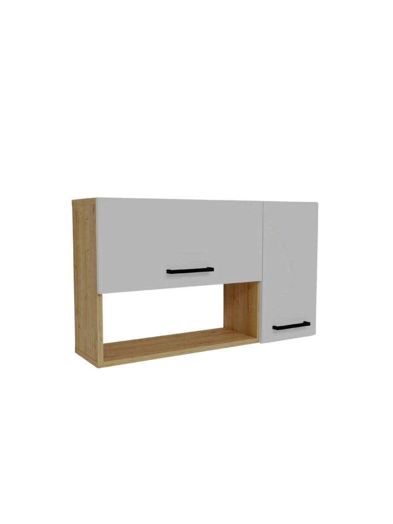 Credenza in legno "Akasya" - 90 x 24 x 52 cm - Bianco