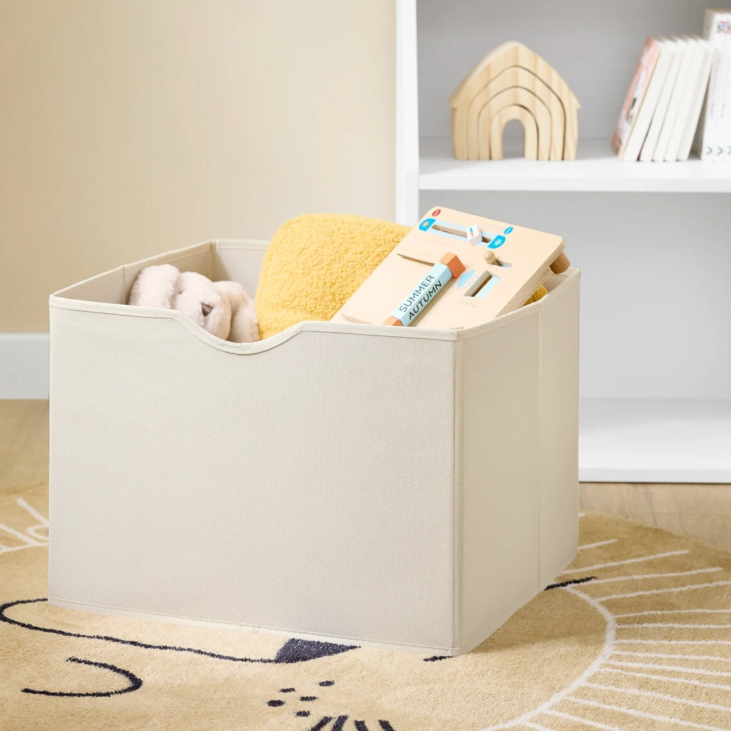 SoBuy KMB119-W Libreria Montessori per Bambini con 3 Ripiani e 1 Cesta Scaffale Portagiochi Bambini Libreria da Terra Salvaspazio e Multifunzione Bianco 80x40x80cm