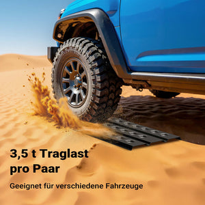 Piastre da sabbia 1 coppia 150x45 cm in alluminio per recupero auto fuoristrada veicoli SUV