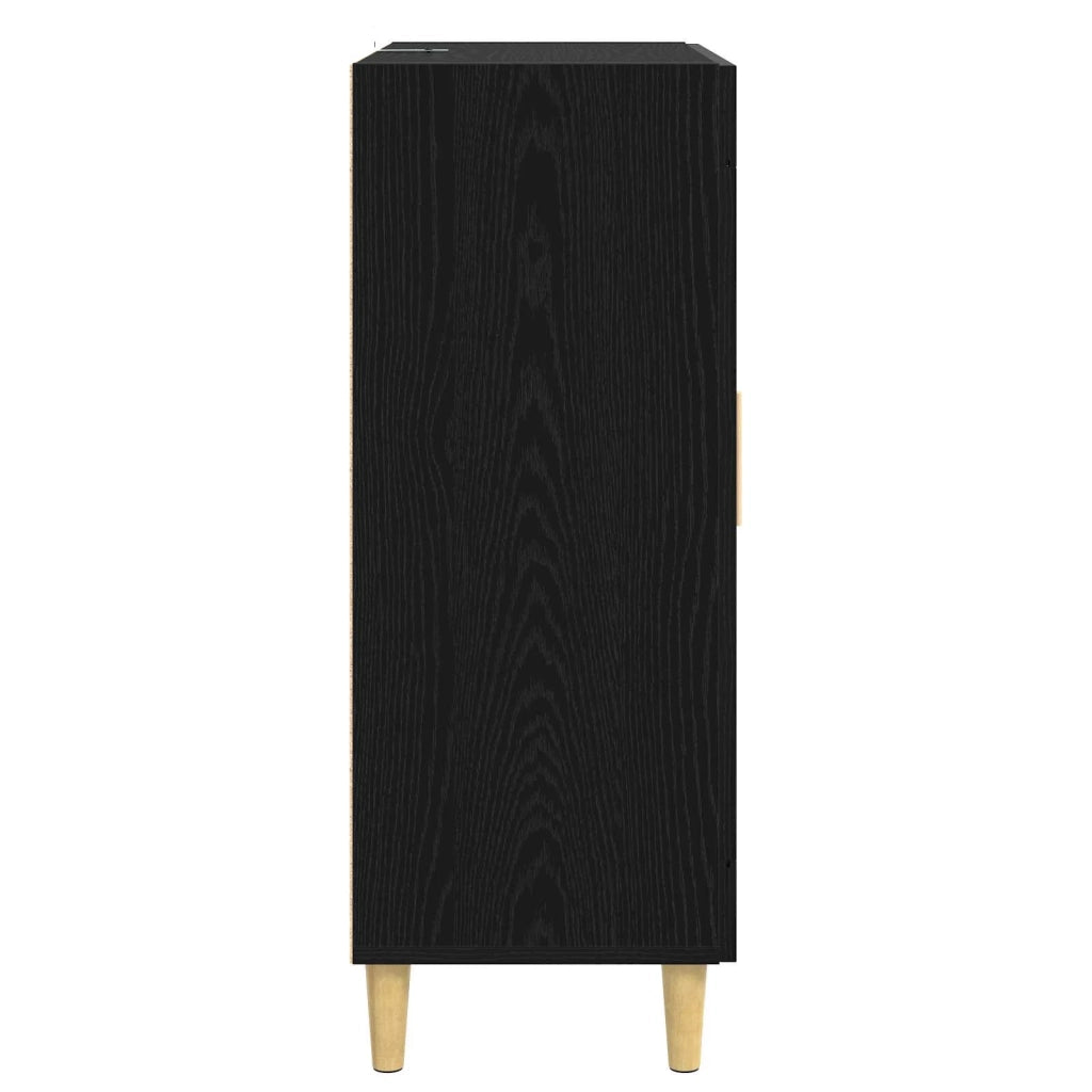 Credenza Rovere Nero 69,5 x 34 x 90 cm Legno ingegnerizzato 8010877