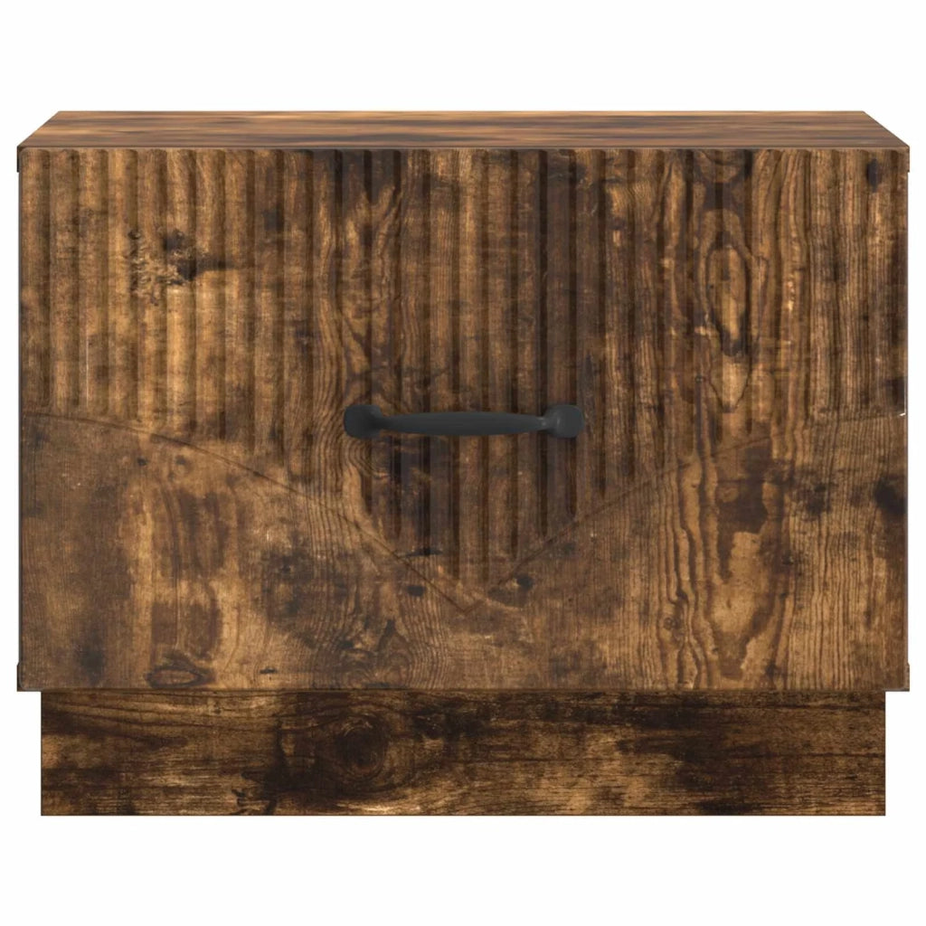 Tavolino da salotto | Tavolino da caff¨¨ | Tavolino da Soggiorno con cassetto Rovere Fumo 49 x 50 x 37 cm