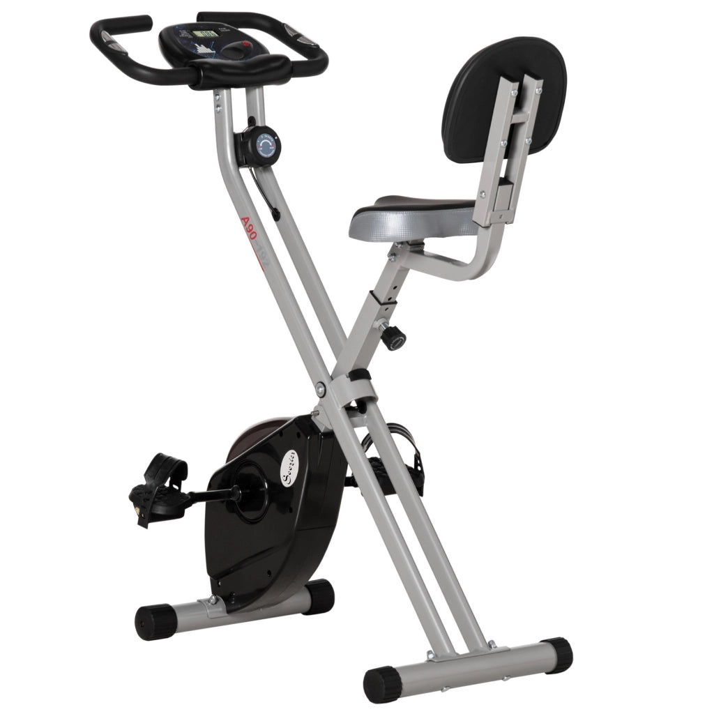 Bicicletta da camera pieghevole fitness indoor ¨C zephmum ¨C 8 livelli resistenza magnetica, schienale e sella regolabili