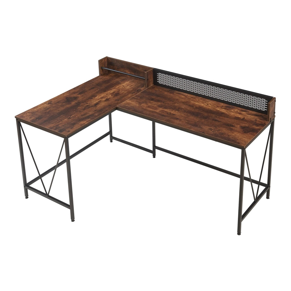Scrivania/Tavolo da lavoro 165 x 110 x 90 cm Effetto noce nero 03_0009054